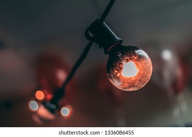 Close up of a decorative light