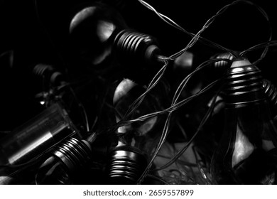 Close up of a decotative light bulbs	
