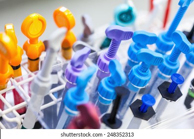 Close Up Of Dental Composite Resins