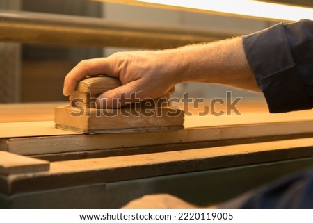 Close up detail of a carpenter worktools, no people are visible.