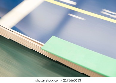 Close Up Detail Of Industrial Machinery At Work In A Production Line, Conveyor Belts Are Visible, No People Are Present.