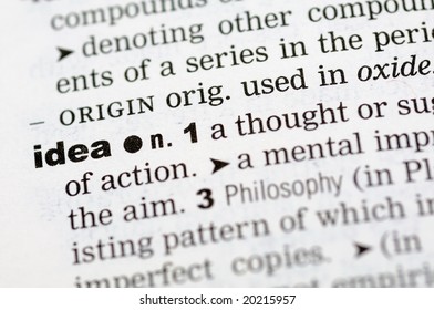 Close up of dictionary definition of