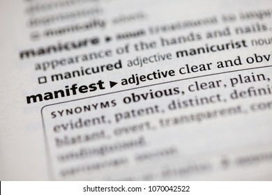 manifest meaning