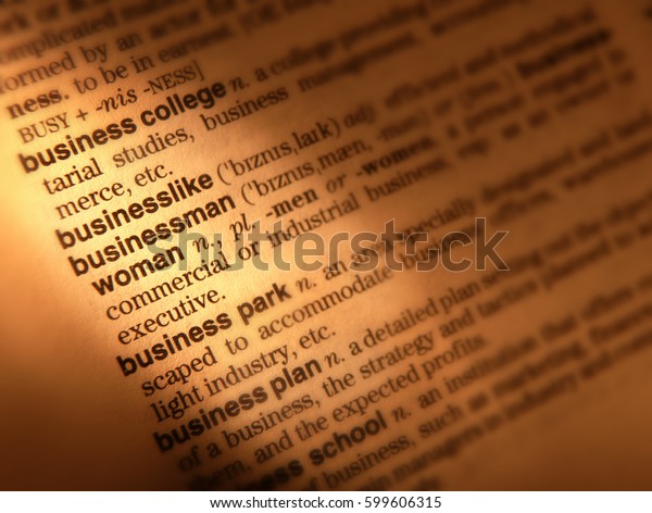 Close Dictionary Page Showing Definition Word Stock Photo Edit Now