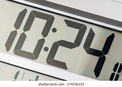 Close up of digital clock