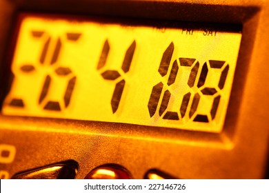 Close up of a Digital clock