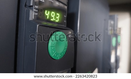 Close up the Digital  display  of Variable speed drive inverter for control motor speed.

