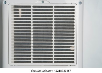 Close Up Dirty Filter Portable Air Conditioner