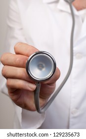 Close Up Of A Doctors Lab White Coat