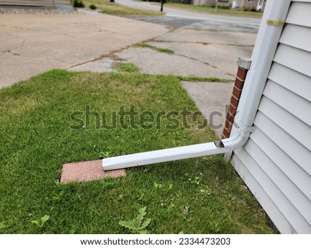 close up downspout, drain pipe 
