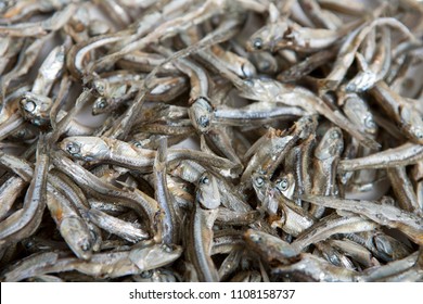 Close Up Of Dried Anchovies