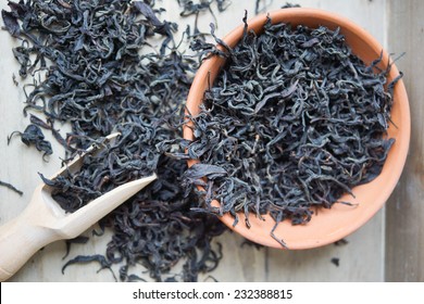 Close Up Of Dried Black Tea