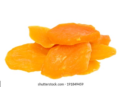 close up of dried sweet potato isolated on white background