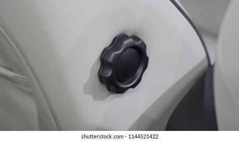 The Close Up Of Driver Seat Adjustment Knob