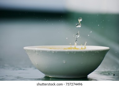 Close up of drops.