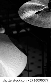 Close Up of Drum Cymbals