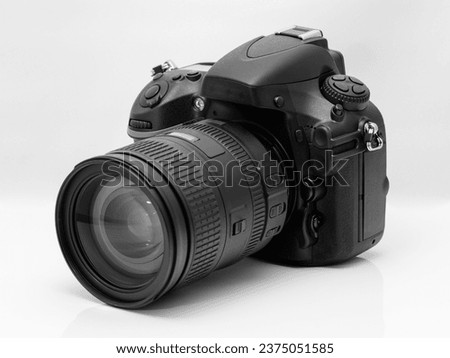 Close up of a DSLR camera