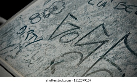 Close Up Of A Dusty Car Window