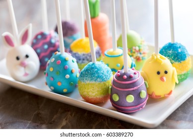 Close Up To Easter Cup Cakes,selective Focus 