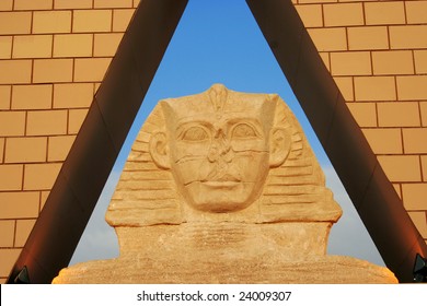 close up of egyptian sphinx
