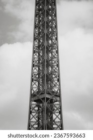 Close up Eiffel tower in paris