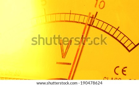 Close up of an Electric meter
