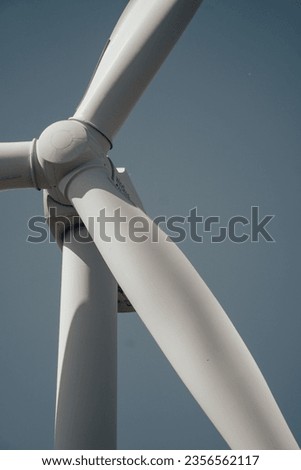 Close up of electrical wind turbine 