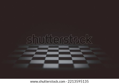 close up empty chess board on dark background.strategy leadership and success concept business.