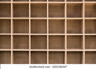 Close Up Of Empty Shelf.