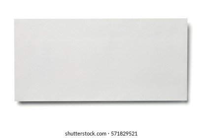 Close Up An Envelope On White Background