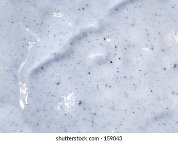 Close up of exfoliating cream.
