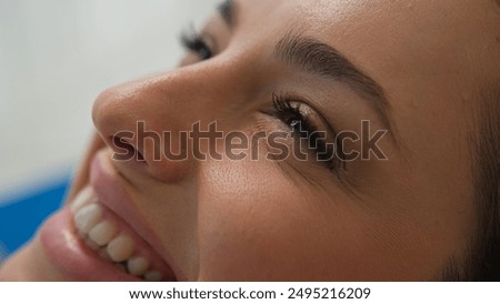 Similar – Crop unrecognizable teenage girl eating healthy walnut kernel