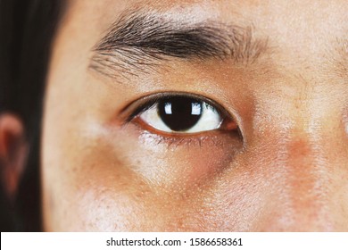 Close Up Eyes Of Asian Men