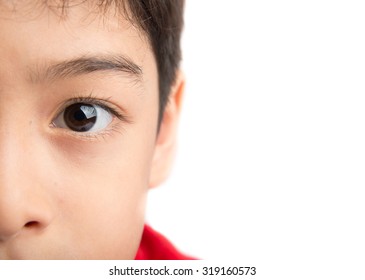 Close Up Eyes Of Boy 