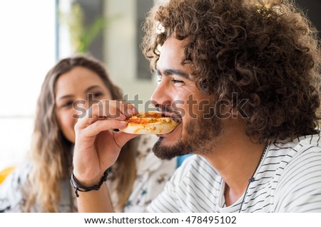 Similar – Image, Stock Photo bread in snack shop and person working