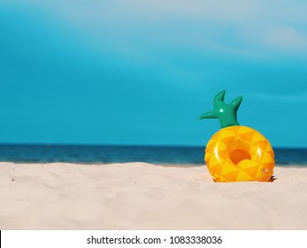 Close up fancy floating on the beach,summer time concept. - Powered by Shutterstock