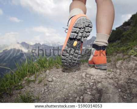 Similar – Image, Stock Photo View in the Allgäu Happy