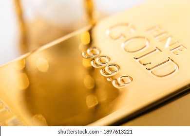 Close Up Of Fine Gold Bullion