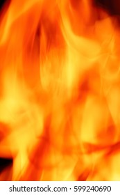 close up of the fire