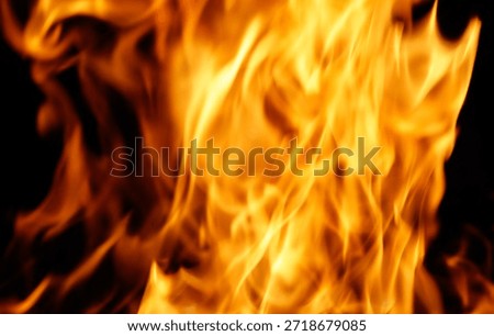 A close up of a flame with the idea of fire and danger. Scene is intense and ominous