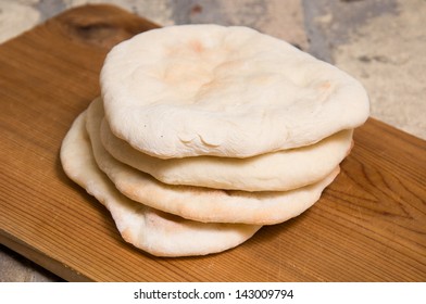 close up of flat bread