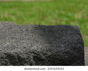 close up of flat rock surface