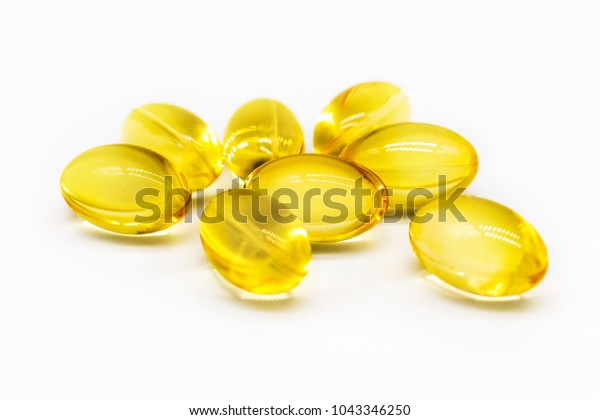 Close Food Supplement Oil Filled Capsules Stock Photo Edit