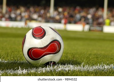 Close up of a Football on the grass
