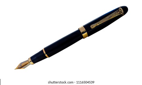 Close up of fountain pen - Shutterstock ID 1116504539