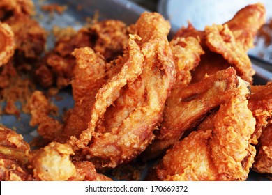 Close Up Of Fried Chicken