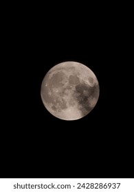 A close up of full moon