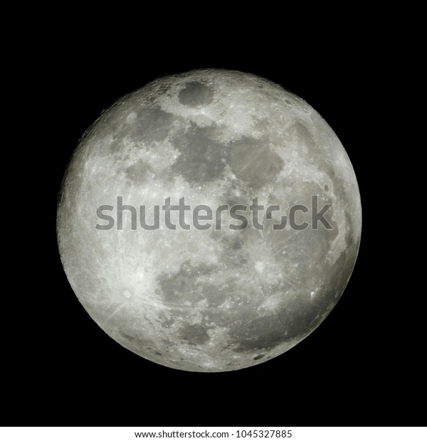 Close up\
of full moon seen with the telescope from northern hemisphere.\
Showing detail of moon surface. A Night Panorama Lunar\
Astrophotography isolated background concept.\
