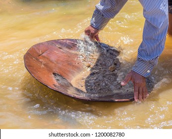 Close Up Gold Digging From South Of Thailand