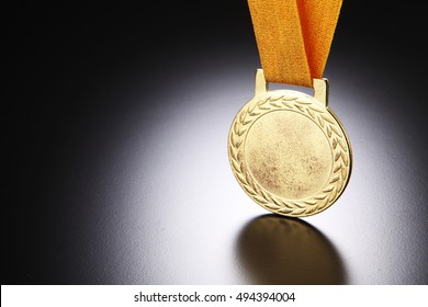 Close Up Of The Golden Medal